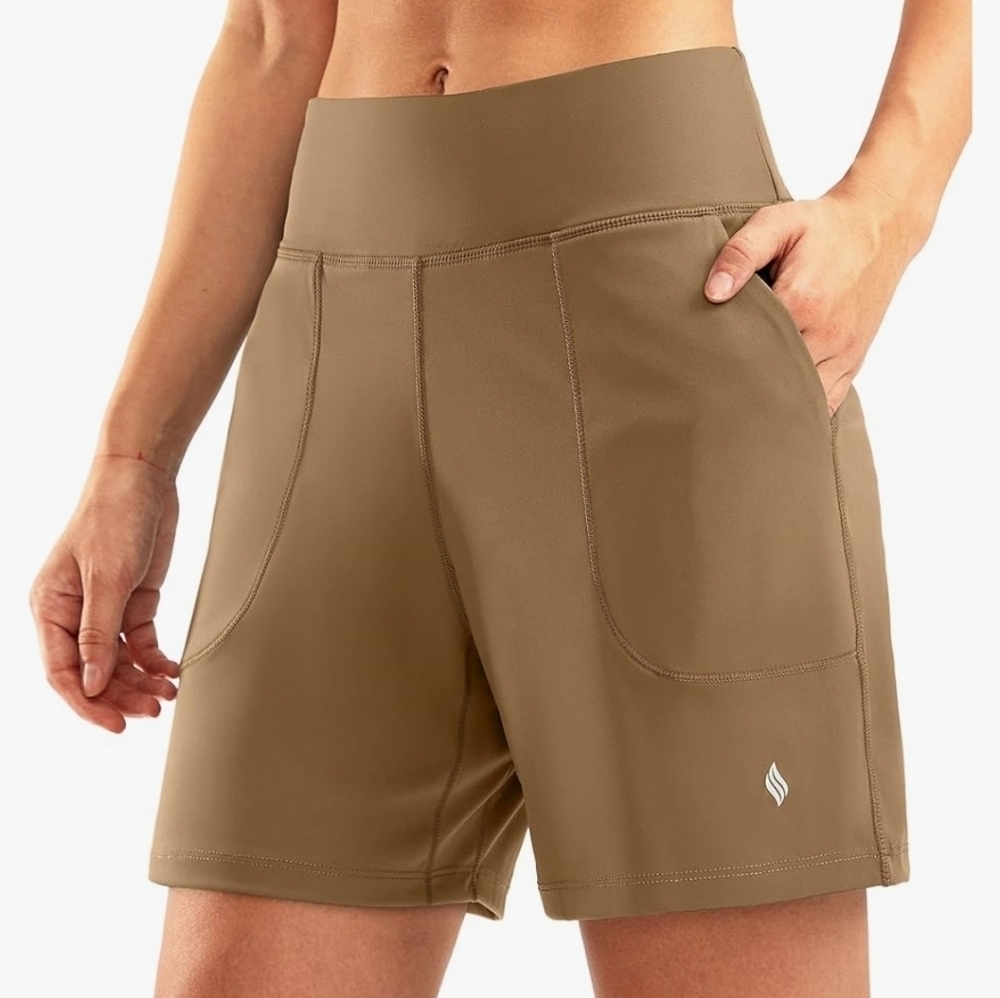 Santiny Athletic Shorts Tan